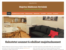 Tablet Screenshot of majoitusmakkonen.fi